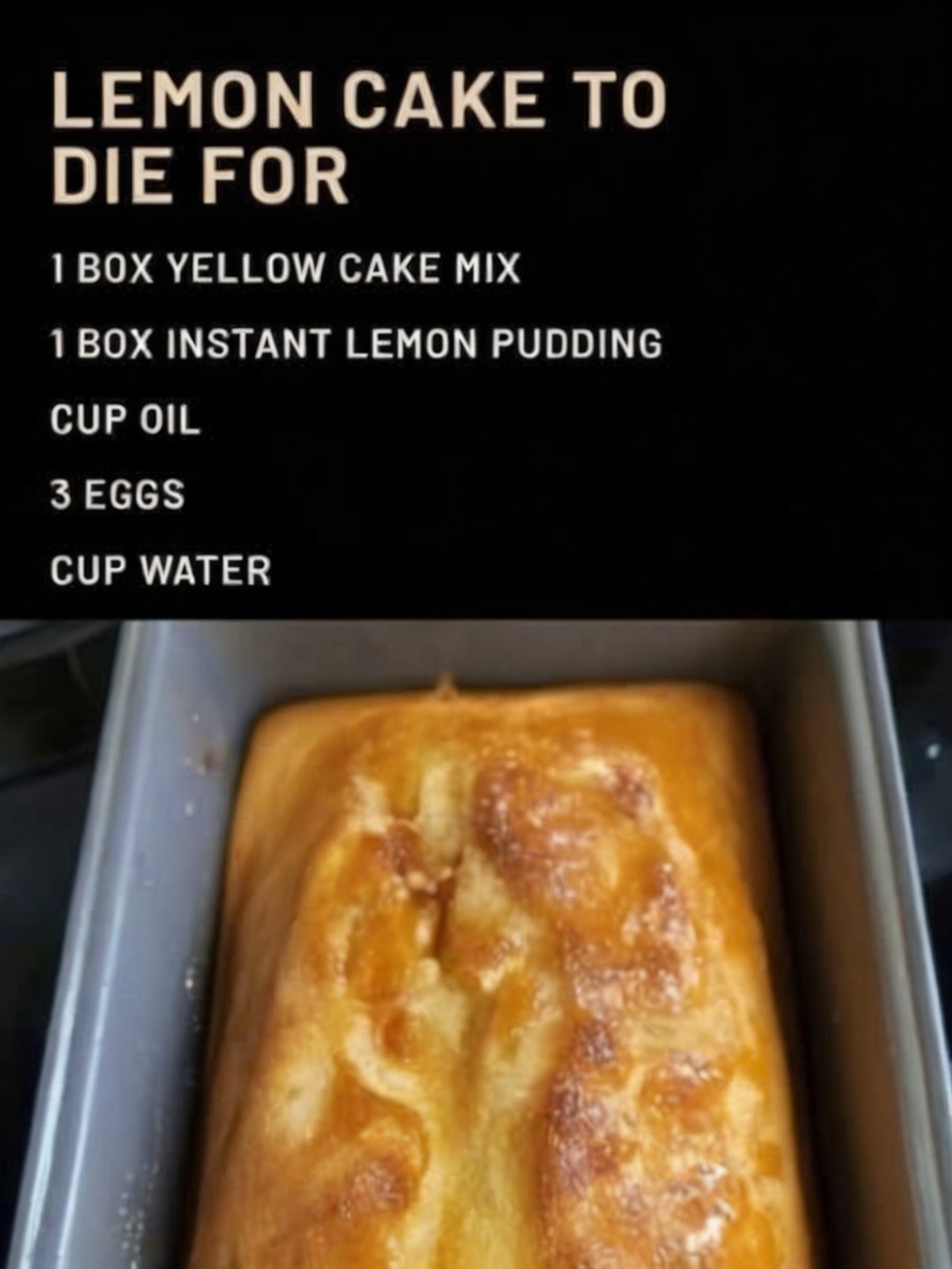 Easy Moist Lemon Cake – Bursting with Fresh Citrus Flavor