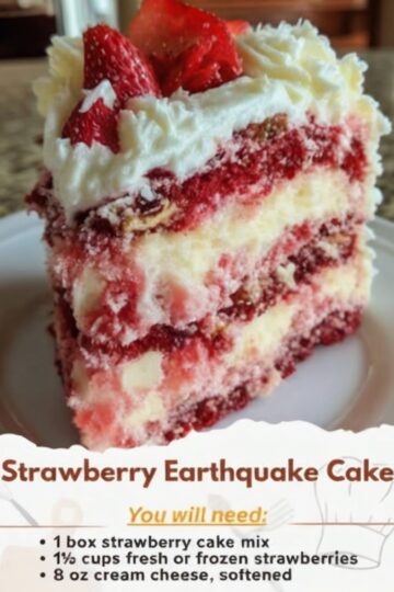 Strawberry Earthquake Cake: A Dessert That Will Shake Up Your Kitchen