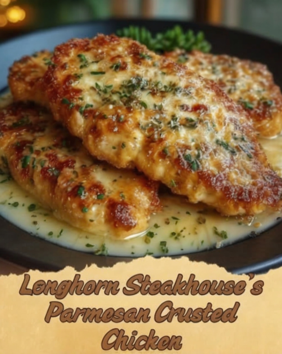 Longhorn Parmesan Crusted Chicken – Juicy, Crispy, and Better Than the Original