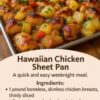 Hawaiian Chicken Sheet Pan – Easy Tropical Weeknight Dinner