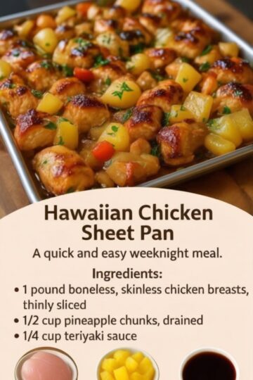 Hawaiian Chicken Sheet Pan – Easy Tropical Weeknight Dinner