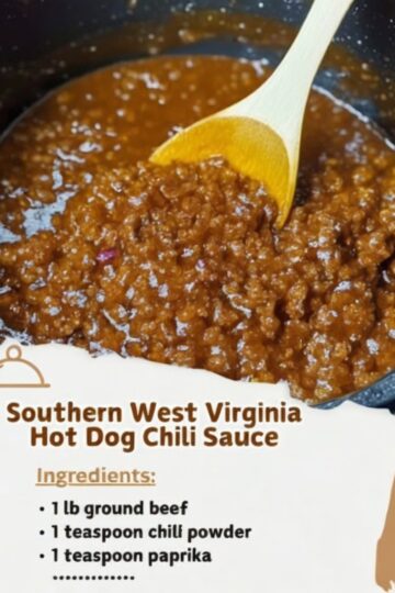 Southern West Virginia Hot Dog Chili Sauce