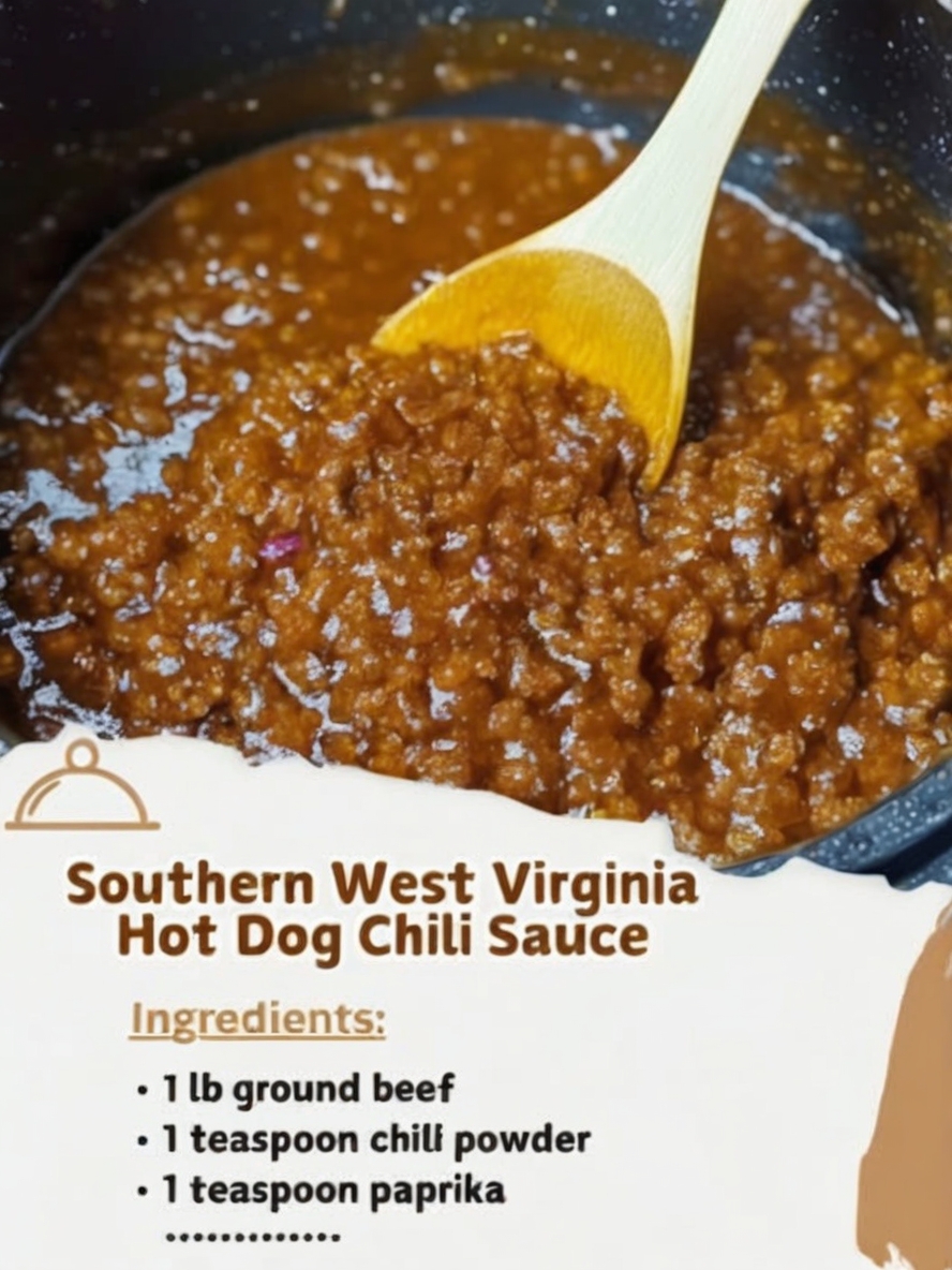 Southern West Virginia Hot Dog Chili Sauce