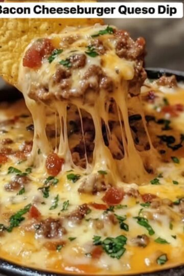 Bacon Cheeseburger Queso Dip – The Ultimate Game-Day Comfort