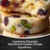 Buttery shortbread cookies studded with tart cranberries and crunchy pistachios—perfectly festive and delicious.