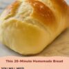 Quick, easy homemade bread with no yeast—soft, golden, and ready in just 20 minutes.
