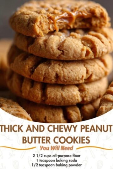 Classic peanut butter cookies—thick, soft, chewy, with deep roasted flavor and a criss-cross finish.