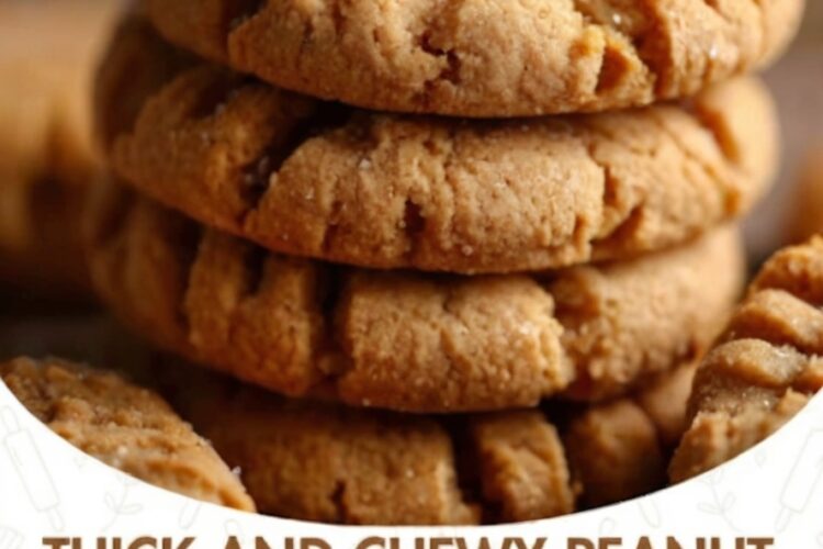 Classic peanut butter cookies—thick, soft, chewy, with deep roasted flavor and a criss-cross finish.