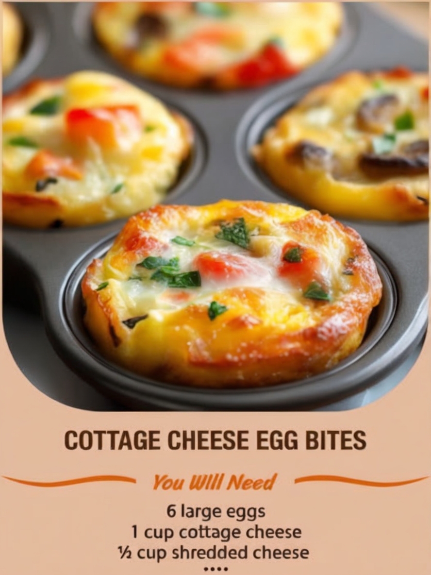 Protein-packed, fluffy, and customizable—these egg bites are perfect for meal prep and busy mornings.