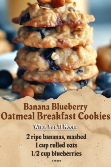 Healthy, chewy, and naturally sweet breakfast cookies — the perfect grab-and-go morning fuel.