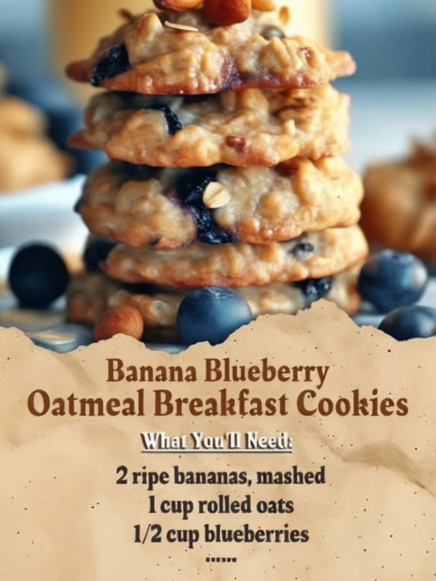 Healthy, chewy, and naturally sweet breakfast cookies — the perfect grab-and-go morning fuel.