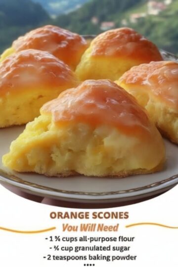 Fluffy, citrusy scones perfect for breakfast, brunch, or tea time.