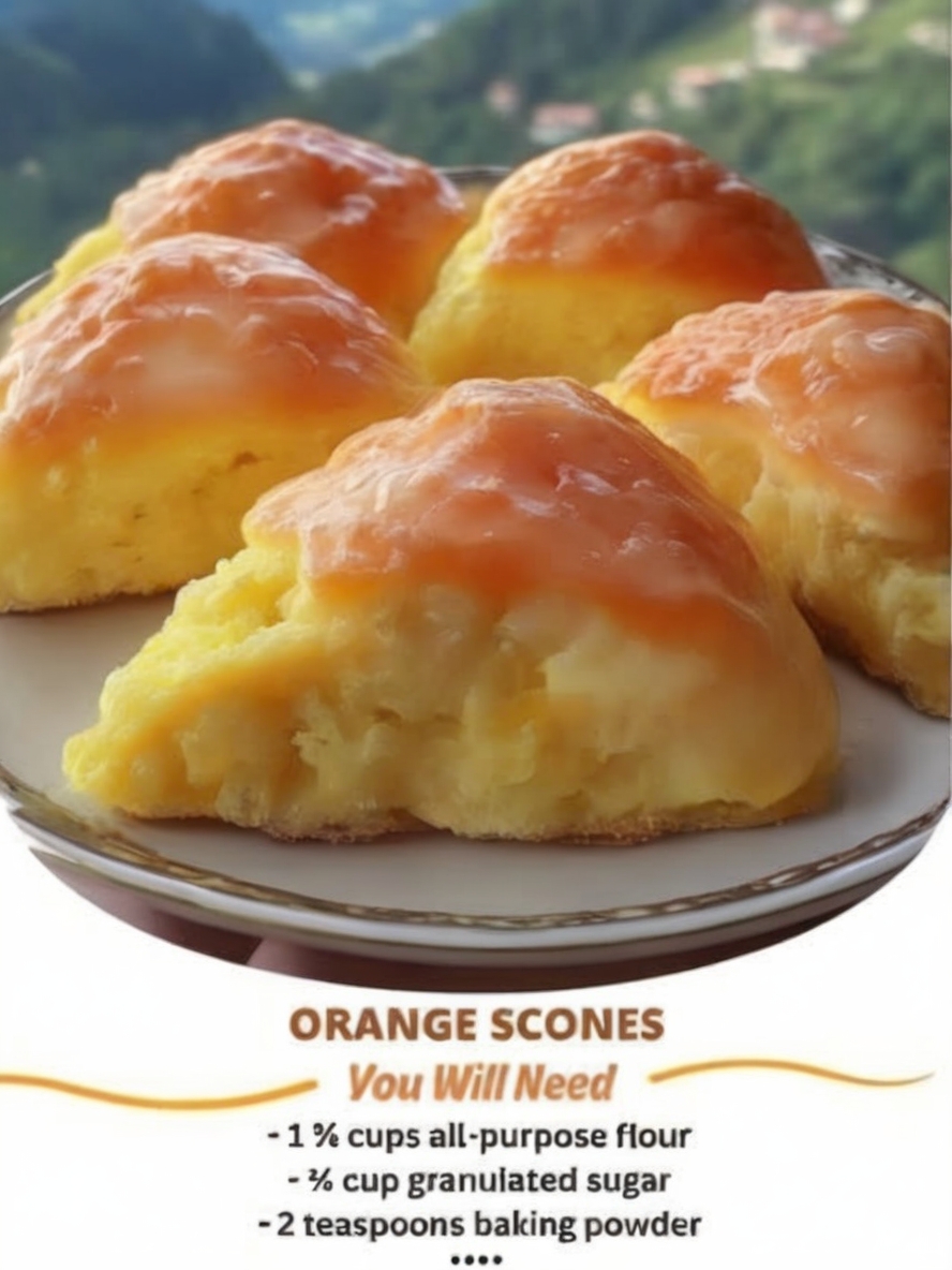 Fluffy, citrusy scones perfect for breakfast, brunch, or tea time.