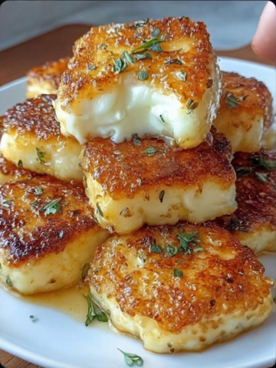 Golden, crispy on the outside and chewy inside, this quick halloumi recipe is a cheese lover’s dream.