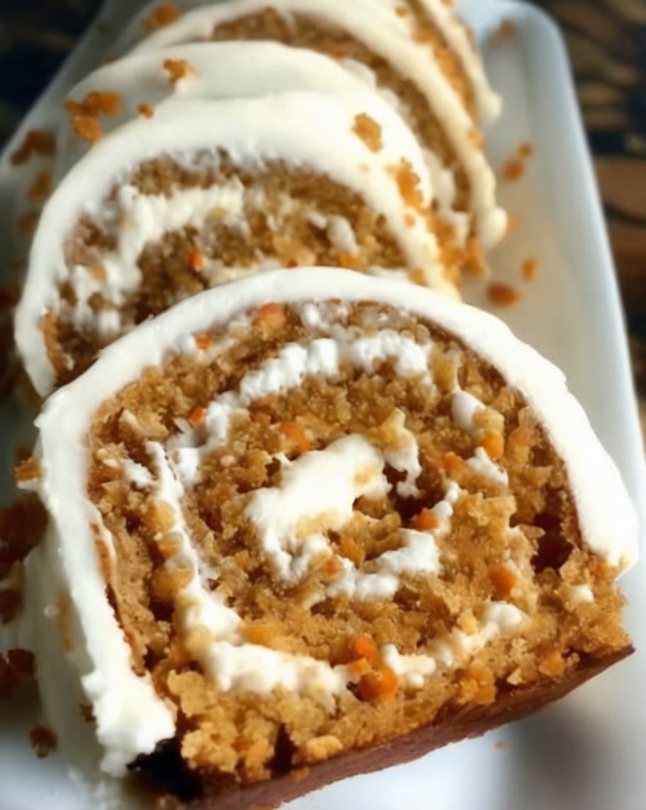 A soft spiced sponge cake rolled with tangy cream cheese frosting. Perfect for holidays, potlucks, or anytime you want an impressive dessert.