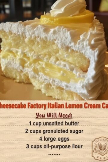 Cheesecake Factory Italian Lemon Cream Cake Copycat