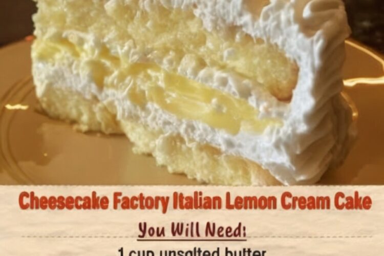 Cheesecake Factory Italian Lemon Cream Cake Copycat