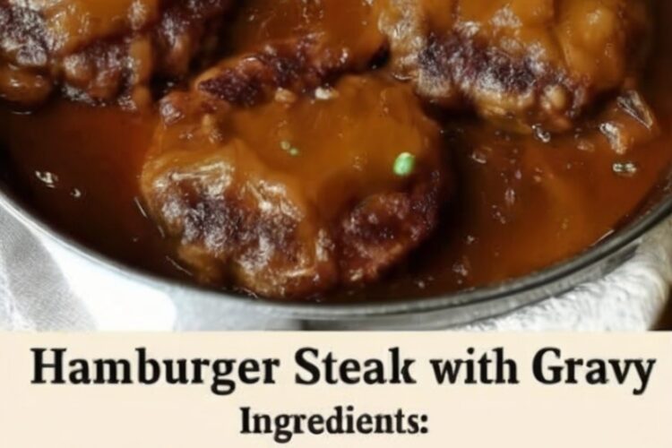 Juicy, flavorful hamburger steaks smothered in a rich, golden onion gravy. The ultimate comforting dinner made with simple pantry ingredients and big homemade flavor.
