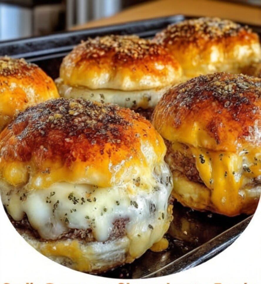 Juicy beef, melty cheese, and garlicky butter wrapped in golden crescent rolls — the ultimate game day appetizer or family dinner.