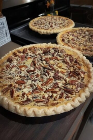 A sweet, tangy, and nutty custard pie baked to golden perfection — a true Southern classic that tastes like home.