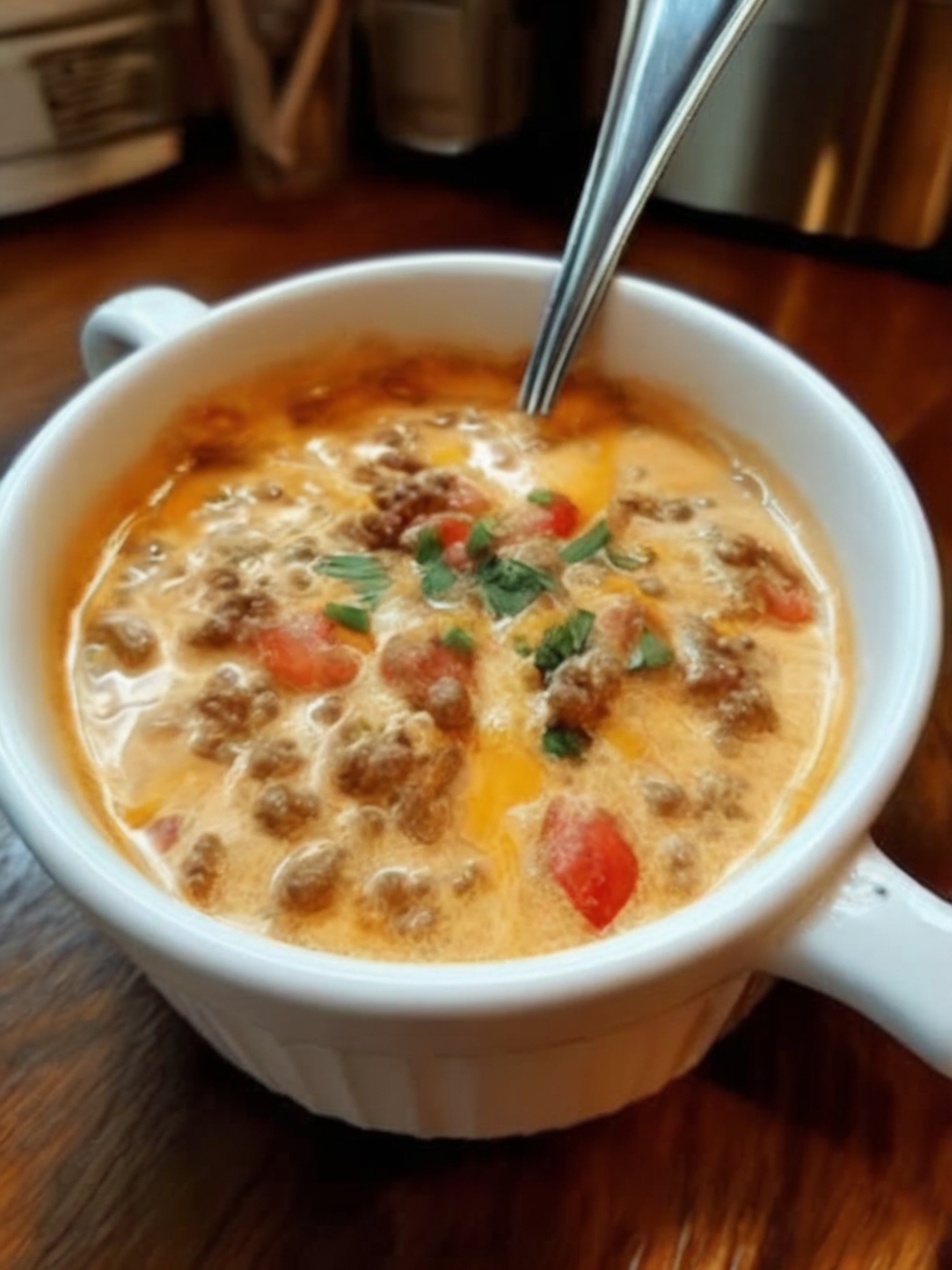 Smoky, cheesy, and incredibly comforting — this one-pot taco soup combines tender ground beef, chipotle-spiced tomatoes, and creamy cheese for a satisfying, crowd-pleasing dinner.
