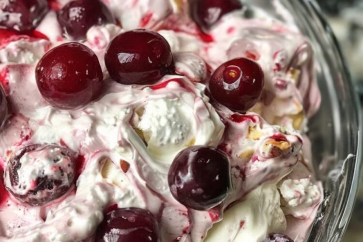 A creamy, no-bake dessert with tangy cream cheese, sweet cherries, and pillowy whipped topping — perfect for potlucks, parties, or a taste of nostalgia.