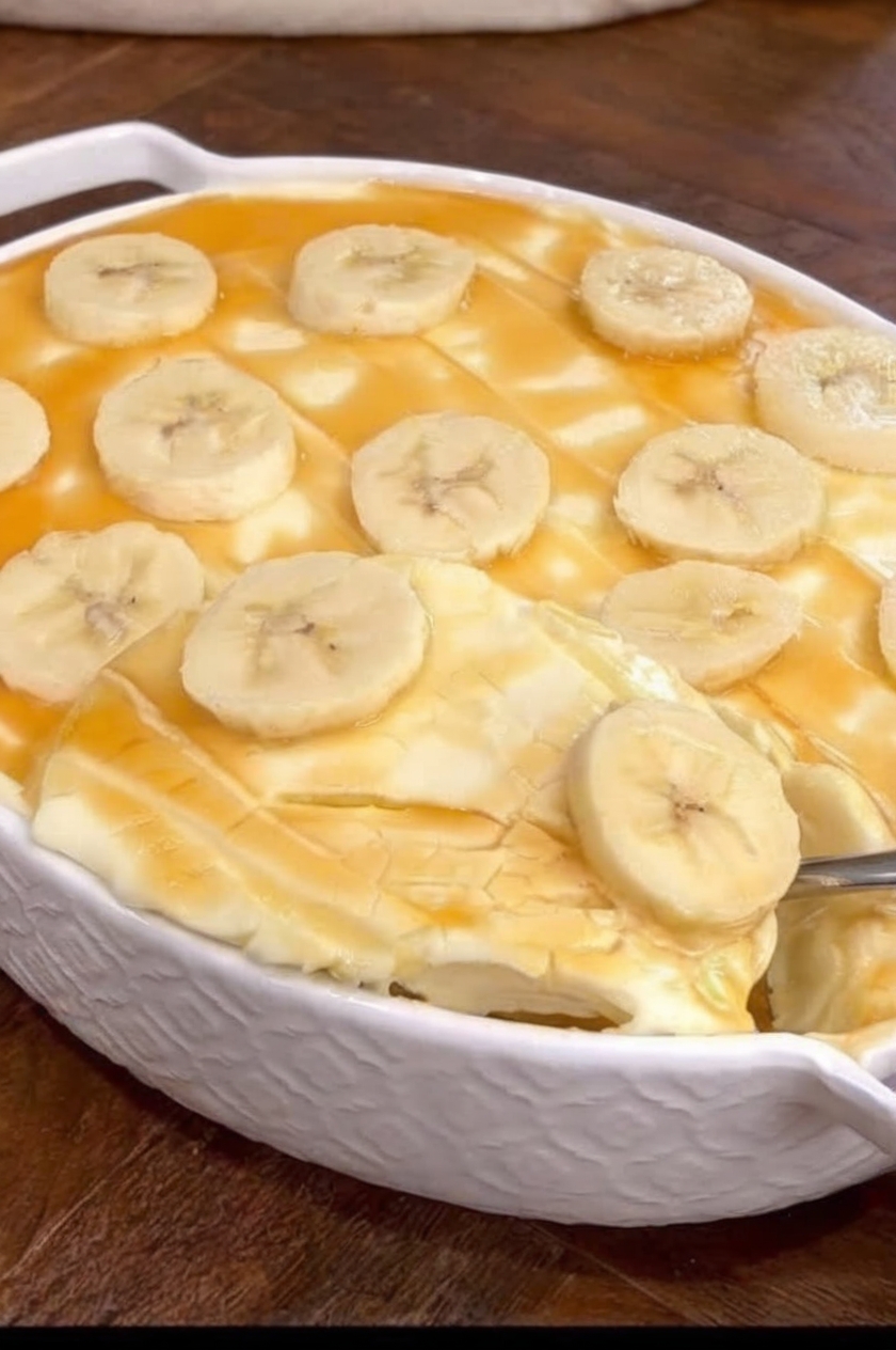 Decadent Banana Pudding with Caramel SauceA Comforting Dessert with a Sweet Twist