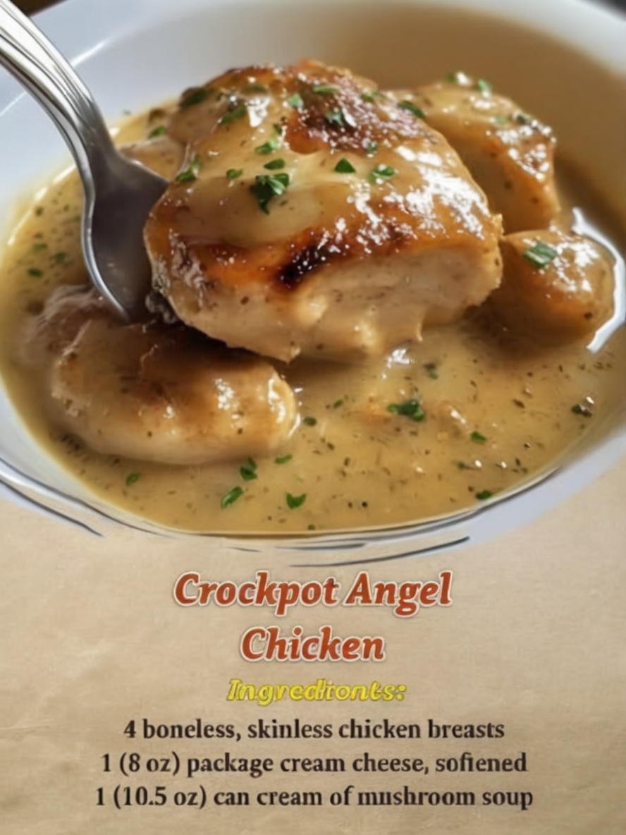 A creamy, comforting slow cooker chicken recipe that’s perfect for busy nights. Tender chicken simmers in a dreamy cream cheese sauce — delicious over noodles, rice, or mashed potatoes.