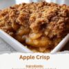 Juicy, cinnamon-spiced apples baked under a buttery oat topping for the ultimate warm and cozy dessert.