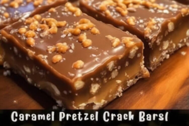 Sweet, salty, crunchy no-bake bars layered with buttery caramel and smooth chocolate — the perfect party treat or quick dessert fix.