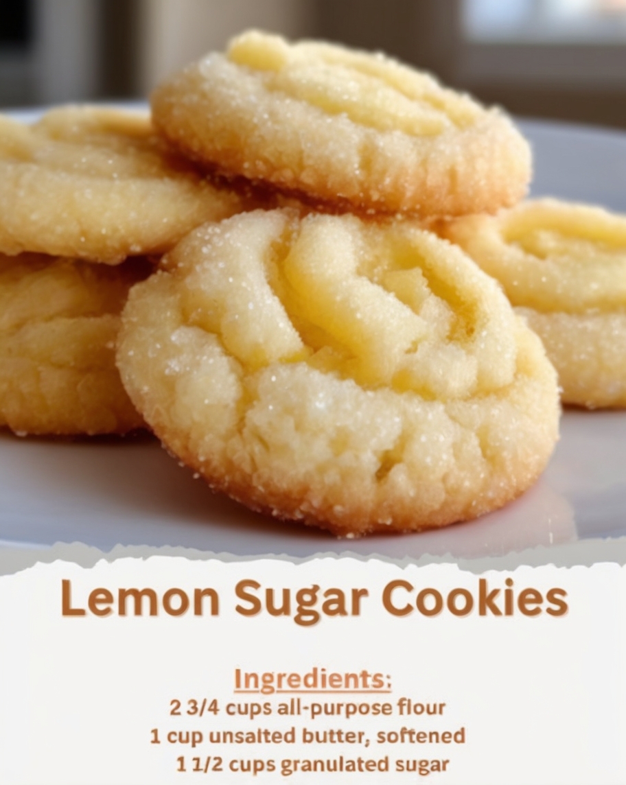 Soft, bright cookies with crisp edges and irresistible lemon flavor. Perfect for any citrus lover!
