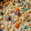 A rich, comforting one-pot soup with Italian sausage, tender ditalini pasta, and a silky Parmesan cream broth.