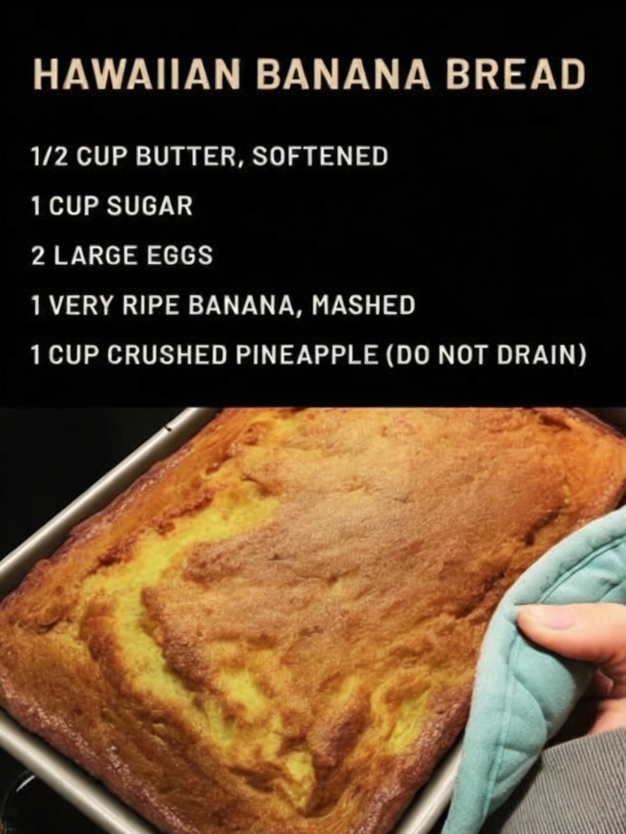 A moist, tropical twist on classic banana bread made with pineapple, banana, and optional coconut for island-inspired comfort.