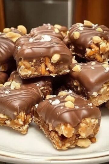 Sweet, salty, crunchy clusters made with pretzels, peanut butter, honey, and chocolate — an easy no-bake treat perfect for snacks, gifting, or parties.