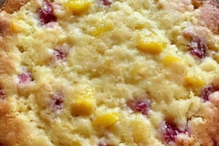 A simple, old-fashioned fruit cake made with pantry staples. Golden, buttery, and irresistibly comforting.