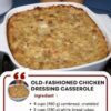 A classic Southern comfort food casserole combining crumbled cornbread, white bread, tender chicken, and aromatic vegetables, all bound together with savory broth and baked to golden perfection. Perfect for family dinners, potlucks, or holiday gatherings.
