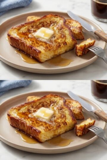 Golden, crisp-edged French toast with a soft, custardy center, made using the ideal bread, balanced custard, and foolproof cooking method.