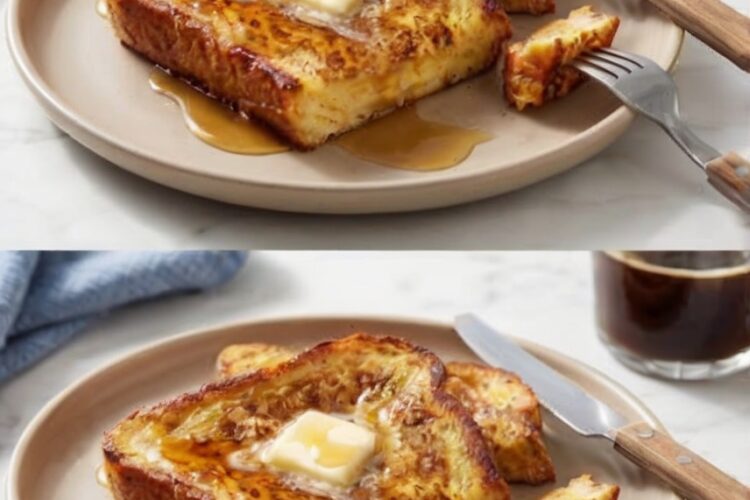 Golden, crisp-edged French toast with a soft, custardy center, made using the ideal bread, balanced custard, and foolproof cooking method.