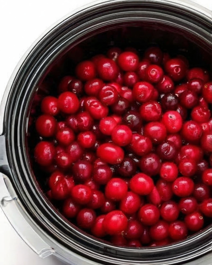 A naturally thick, sweet-tart cranberry sauce made in the slow cooker with just fresh cranberries, sweetener, and citrus. No preservatives, no thickeners.