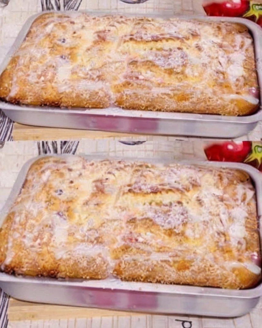 A nostalgic, buttery sheet cake with a soft crumb and light vanilla glaze — simple, comforting, and timeless.