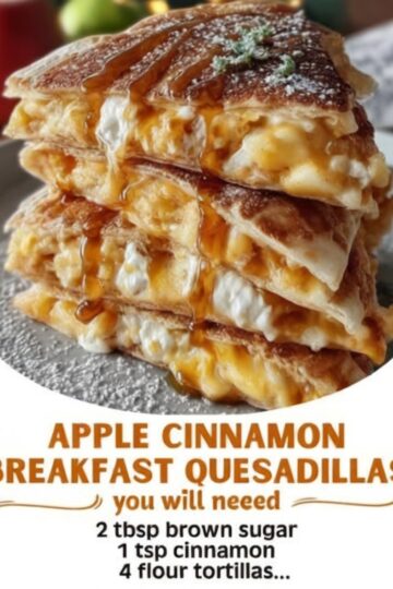 Golden, buttery tortillas filled with warm cinnamon apples—an easy, cozy breakfast that doubles as dessert.