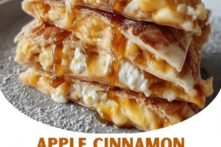 Golden, buttery tortillas filled with warm cinnamon apples—an easy, cozy breakfast that doubles as dessert.