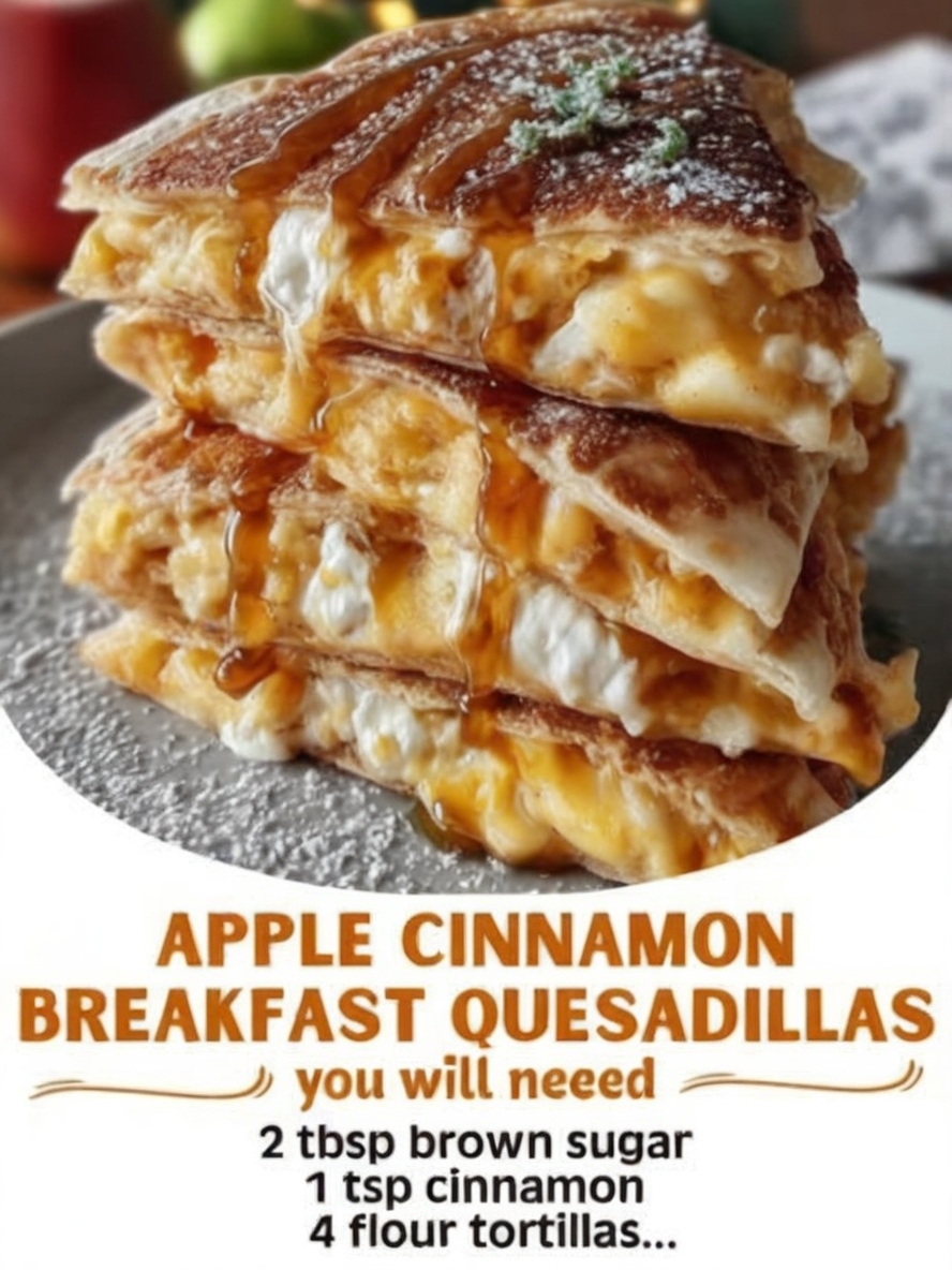 Golden, buttery tortillas filled with warm cinnamon apples—an easy, cozy breakfast that doubles as dessert.