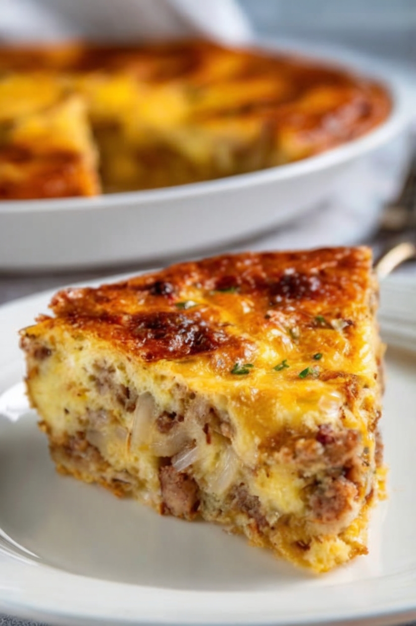 The magical savory pie that forms its own crust as it bakes. Pour a simple custard mixture studded with Italian cheeses and your favorite cooked fillings into a buttered dish, and watch as it separates into a golden, crispy bottom crust and a fluffy, herb-flecked filling. No pastry skills required—just trust the process.