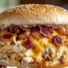 Dangerously addictive sandwiches with tender shredded chicken in a ridiculously creamy mixture of cream cheese and ranch, studded with melted cheddar and crispy bacon. Ready in 10 minutes using rotisserie chicken. The ultimate comfort food that lives up to its "crack" name.