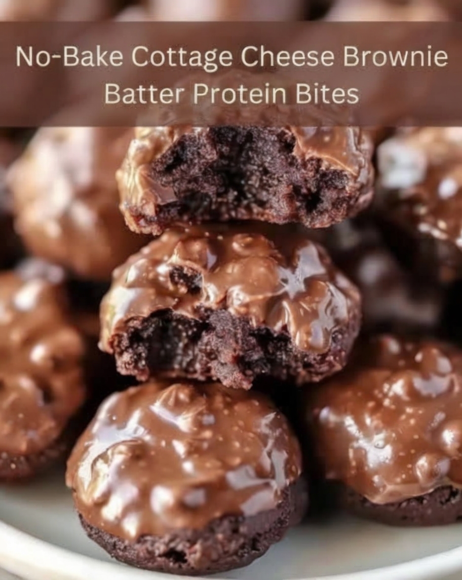 Rich, fudgy, intensely chocolate protein bites that taste exactly like brownie batter but are packed with protein from cottage cheese and protein powder. No baking, no cooking—just mix, roll, and chill for guilt-free chocolate indulgence that actually fuels your body. Perfect for meal prep, pre-workout fuel, or satisfying chocolate cravings.
