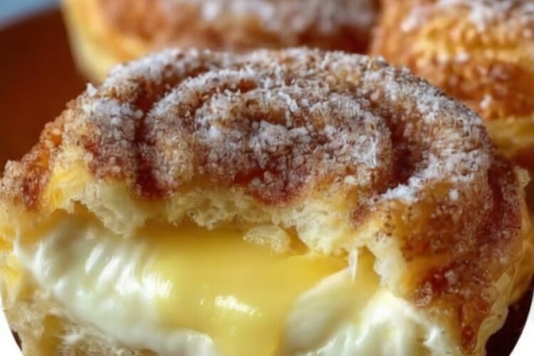 Impossibly soft Hawaiian sweet rolls sliced and filled with tangy, sweet cream cheese, brushed with butter, and topped with cinnamon-sugar that caramelizes into golden perfection. Ready in 30 minutes with no yeast or kneading required. The ultimate breakfast pastry shortcut that tastes like you spent hours baking.