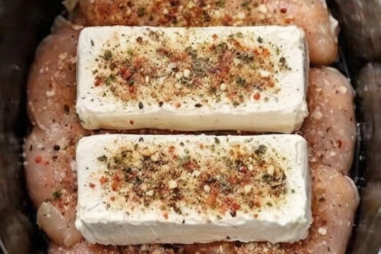 The ultimate 4-ingredient dump-and-go dinner: chicken breasts cooked in cream cheese, ranch seasoning, and broth until fall-apart tender in the most ridiculously creamy sauce. No prep, no browning, no babysitting—just throw it all in and walk away. Serve over potatoes, rice, or noodles for the easiest comfort food dinner that tastes like you actually tried