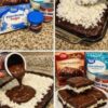 Rich, fudgy brownies topped with a thick layer of sweet coconut that bakes up golden and toasted, creating a dessert that tastes exactly like a Mounds candy bar. Easy to make with a brownie mix base and just three ingredients for the topping.