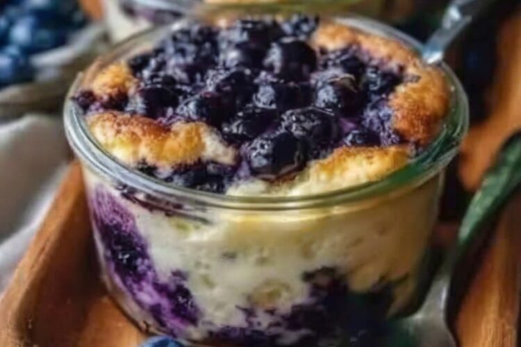 Protein-packed baked oatmeal jars bursting with juicy blueberries and warm spices. With 47g of protein per serving, these grab-and-go breakfasts are perfect for meal prep and taste like dessert for breakfast. Naturally sweetened, gluten-free adaptable, and ready in under 40 minutes.